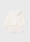 Mayoral Shorts Set with Sequins
