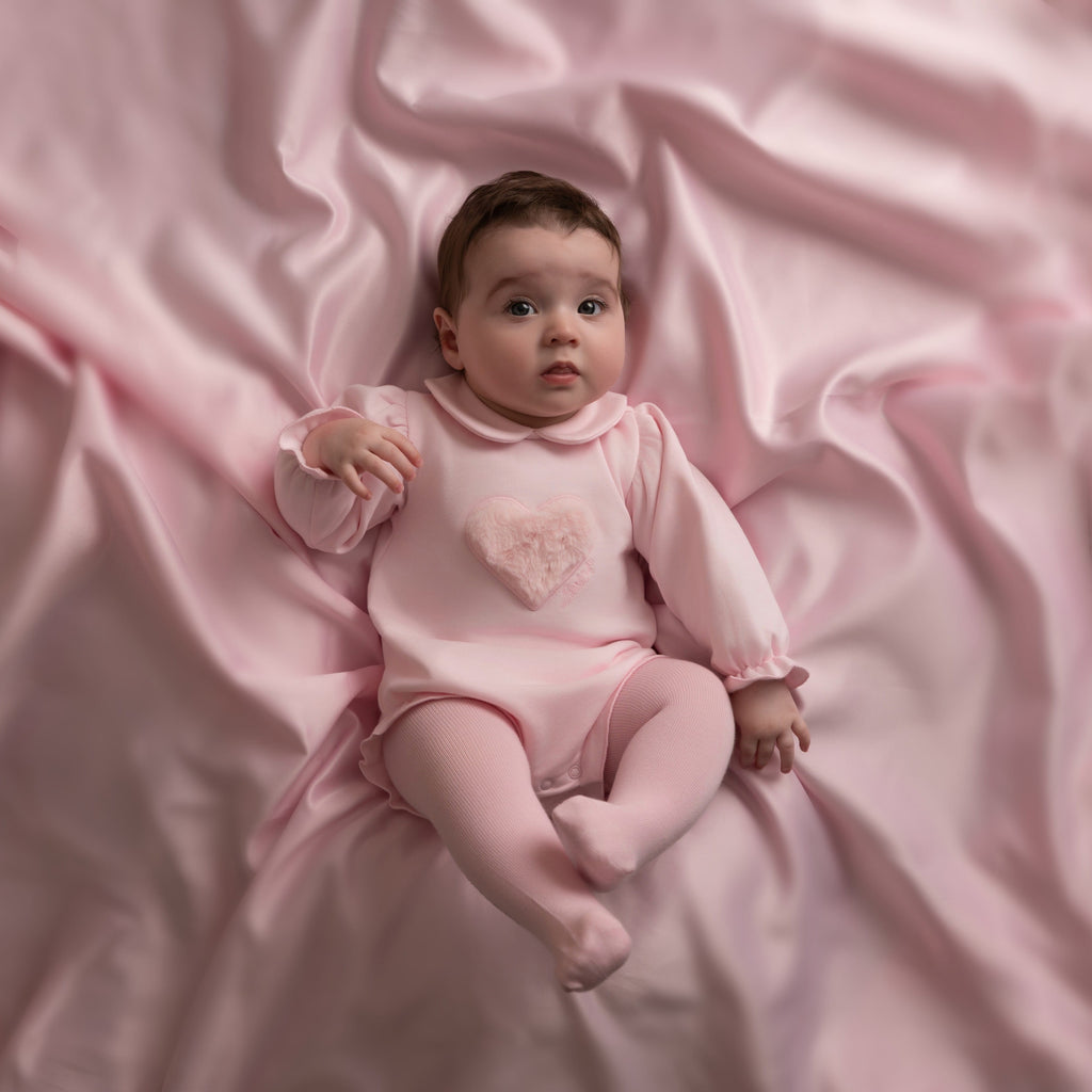Little A Dulca Fur Heart Romper