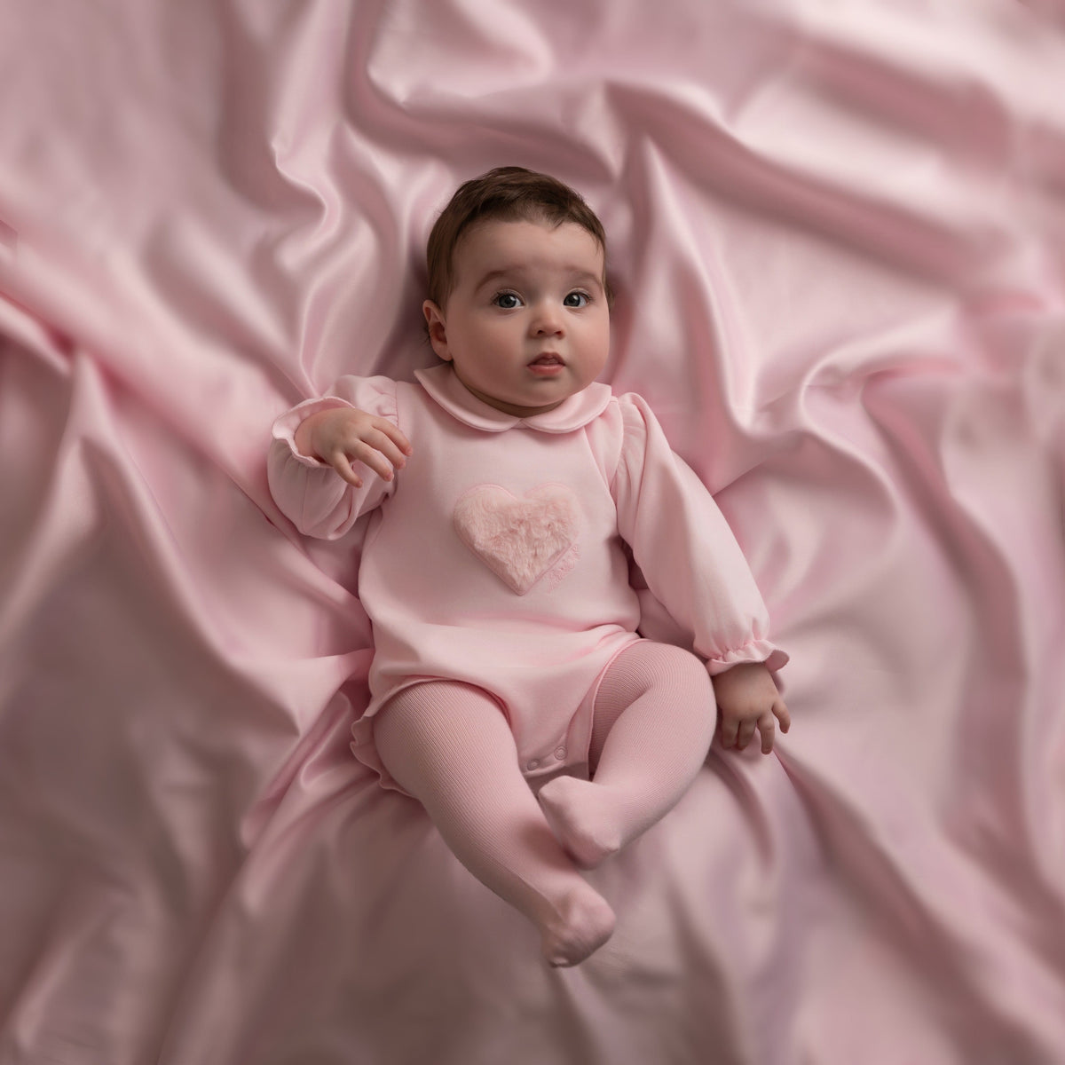 Little A Dulca Fur Heart Romper