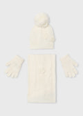 Mayoral Flower Hat & Scarf Set