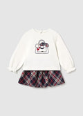 Mayoral Plaid Skirt Set