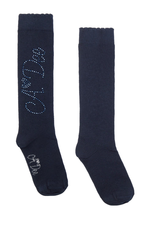 A Dee Seren Dark Navy Knee High Socks