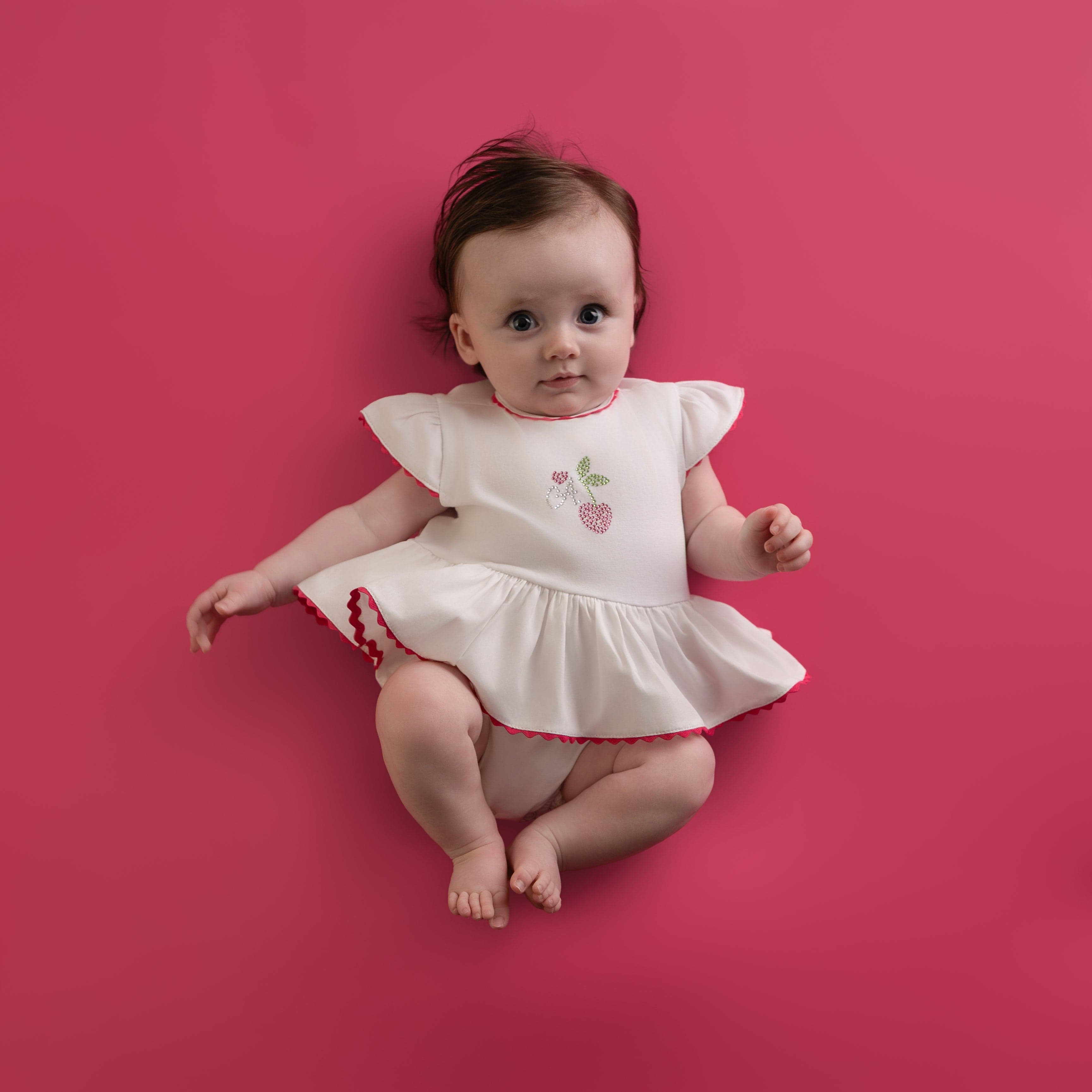 Little A Peggy Cherry Romper